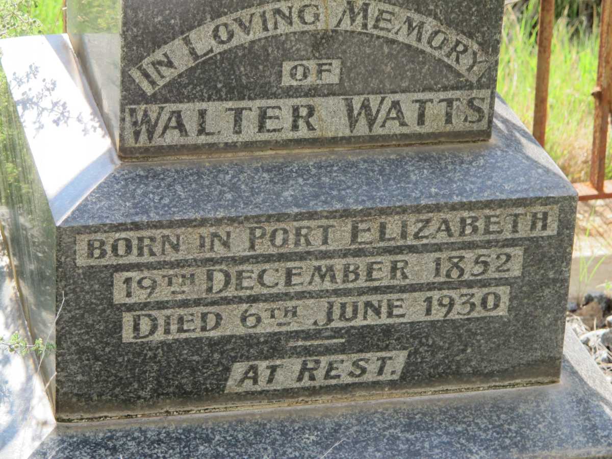 WATTS Walter 1852-1930