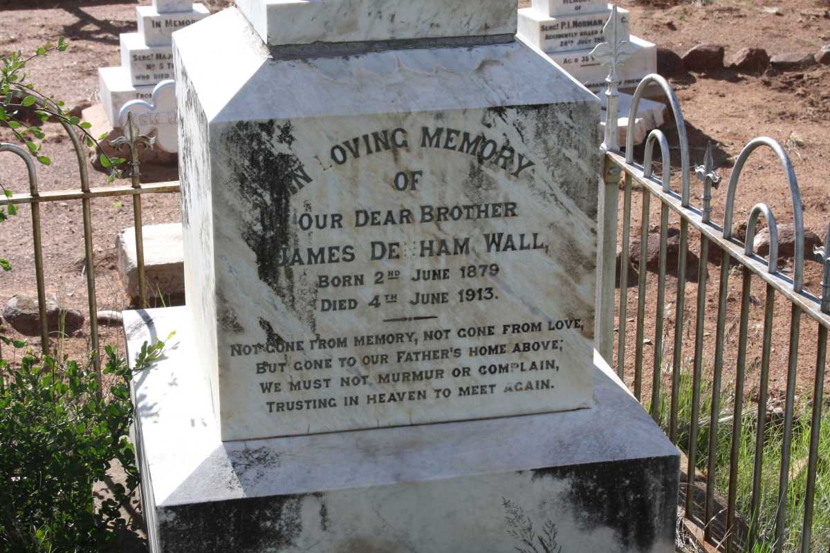 WALL James Denham 1879-1913