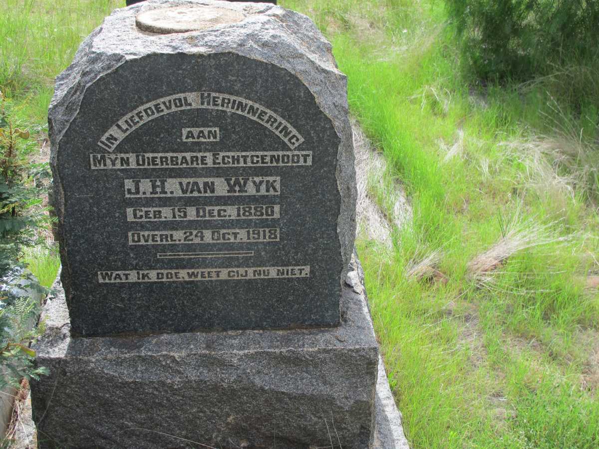 WYK J.H., van 1880-1918