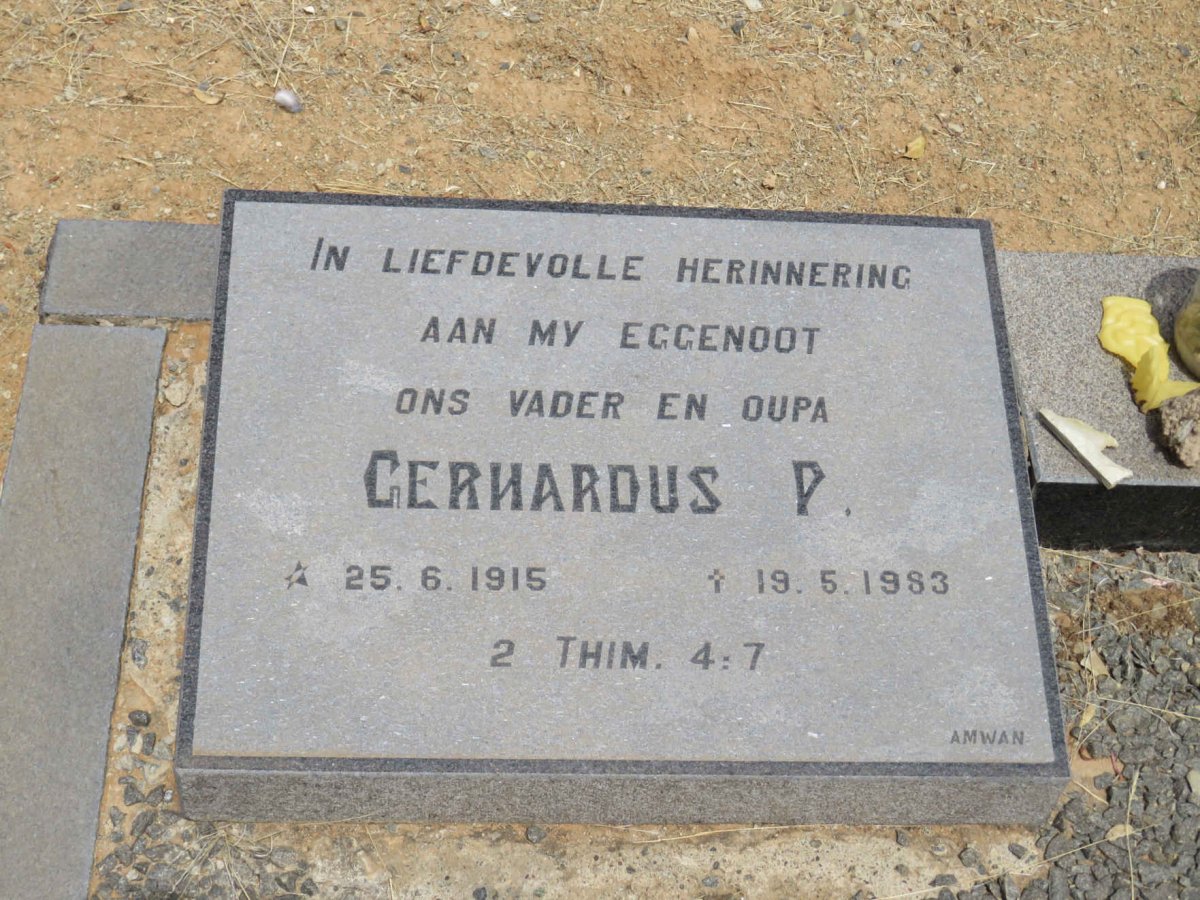 ? Gerhardus P. 1915-1983