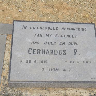 ? Gerhardus P. 1915-1983