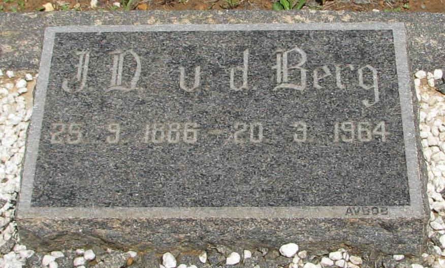 BERG J.D., v.d. 1886-1964