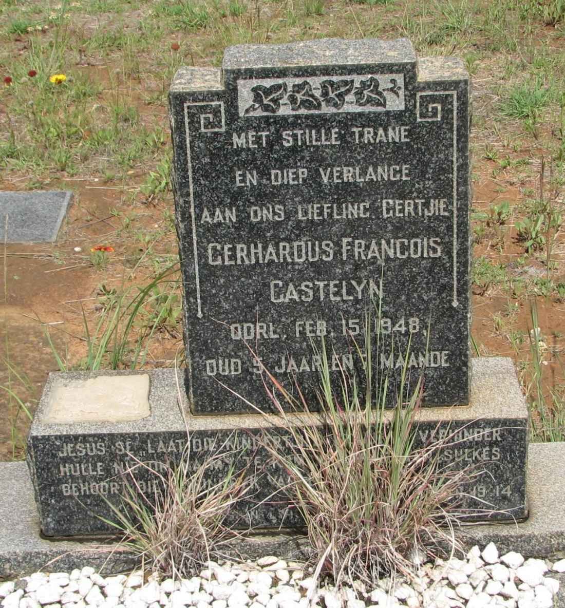 CASTELYN Gerhardus Francois -1948