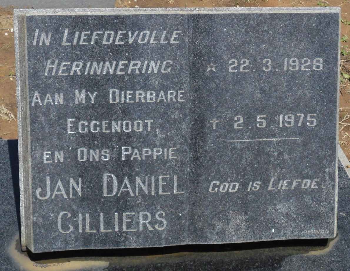 CILLIERS Jan Daniel 1928-1975