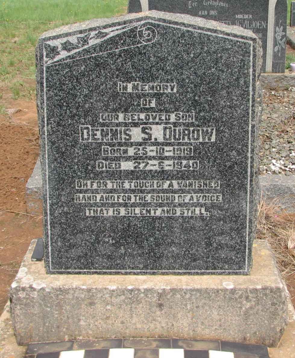 DUROW Dennis S. 1919-1940