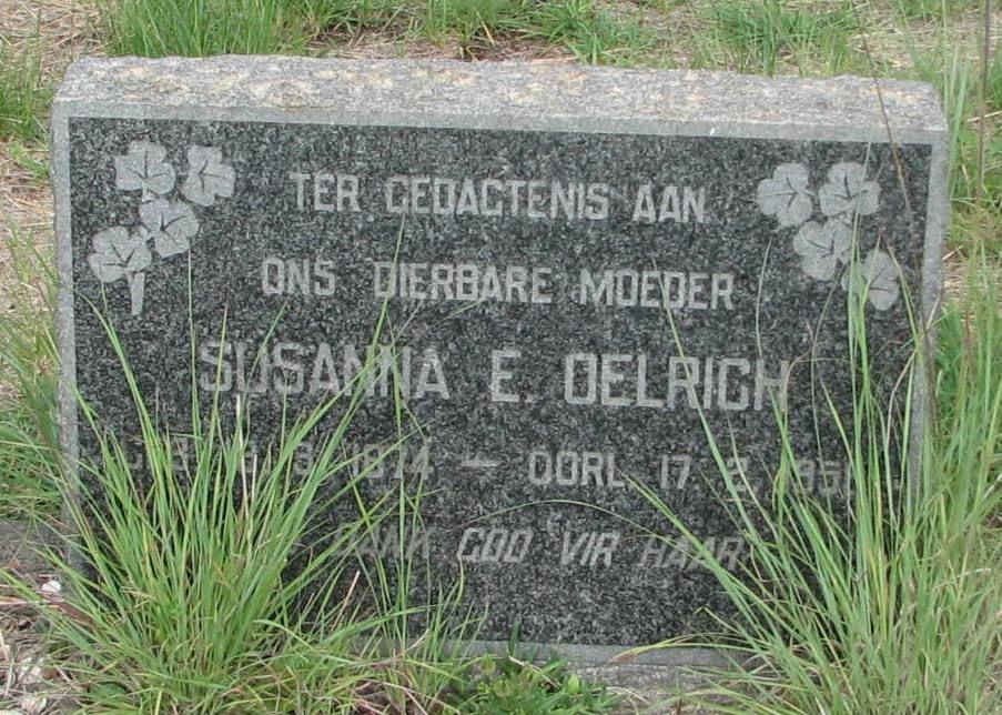DELRICH Susanna E. 1874-195?