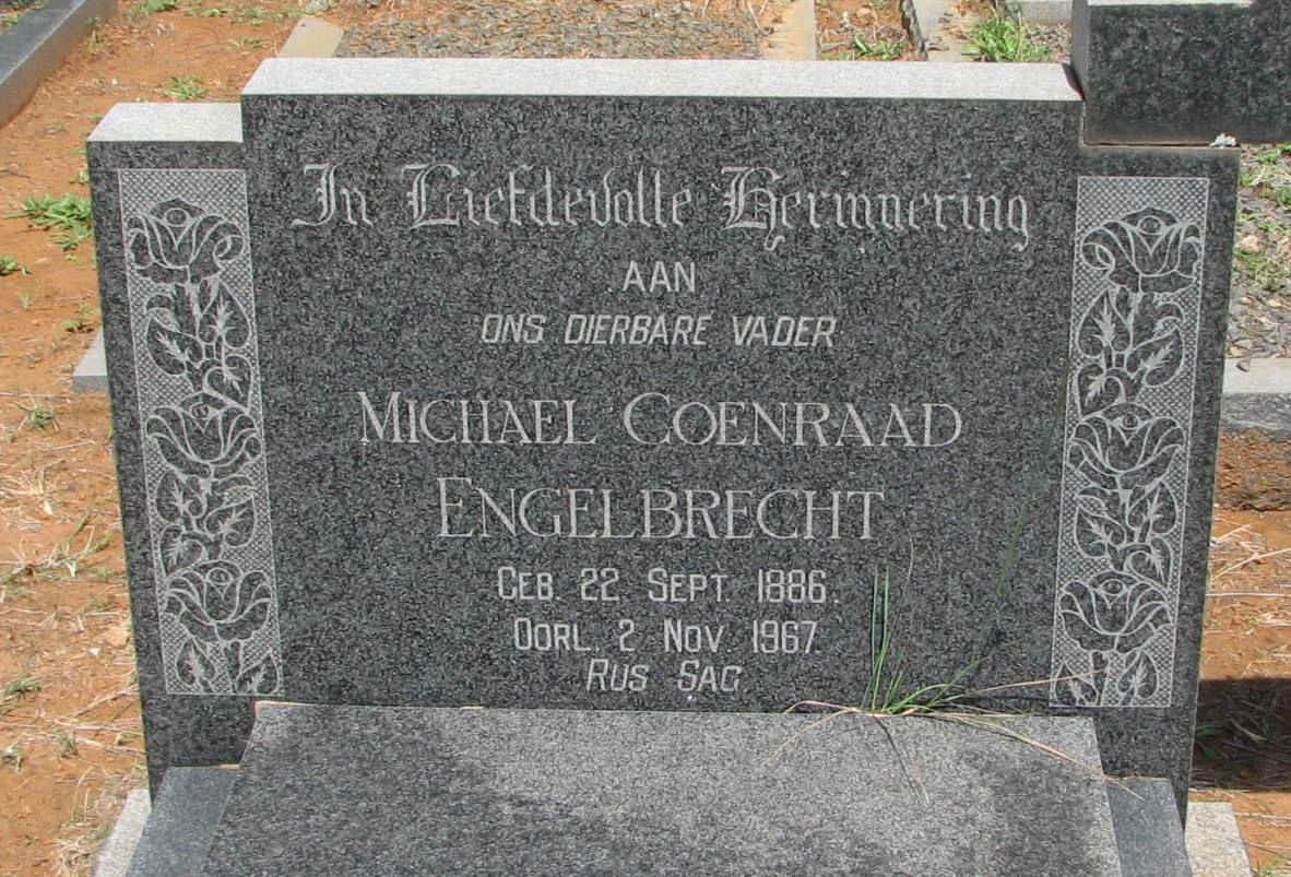 ENGELBRECHT Michael Coenraad 1886-1967
