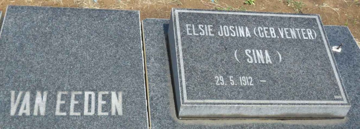 EEDEN Elsie Josina, van nee VENTER 1912-