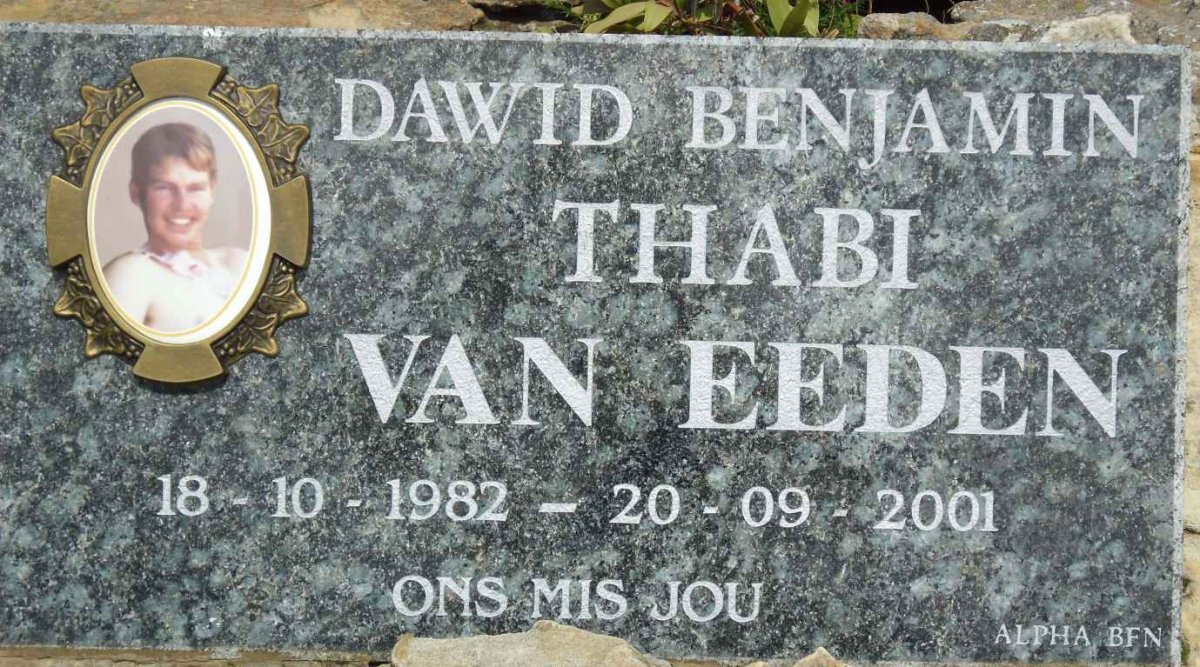 EEDEN Dawid Benjamin, van 1982-2001