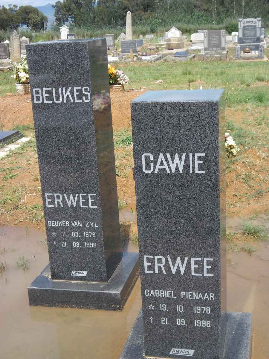 ERWEE Beukes van Zyl 1976-1996 :: ERWEE Gabriel Pienaar 1978-1996