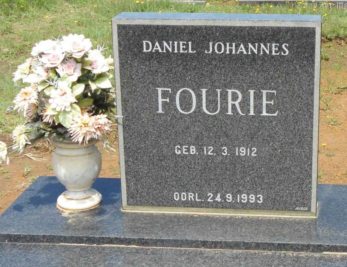 FOURIE Daniel Johannes 1912-1993