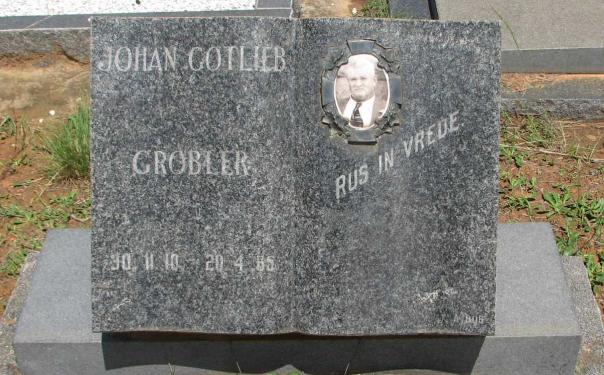GROBLER Johan Gotlieb 1910-1965