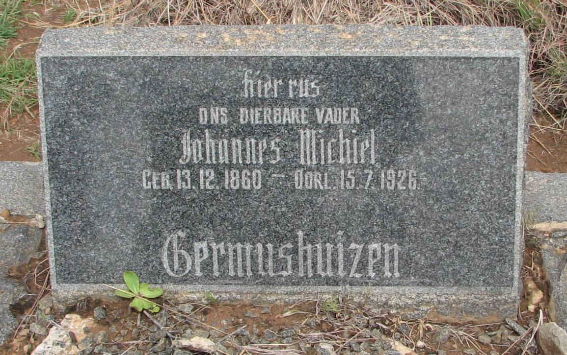 GERMUSHUIZEN Johannes Michiel 1860-1926