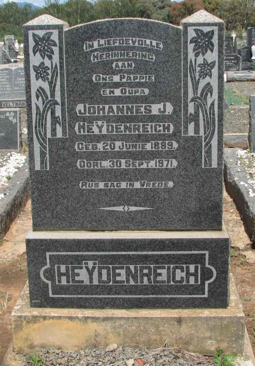 HEYDENREICH Johannes J. 1889-1971