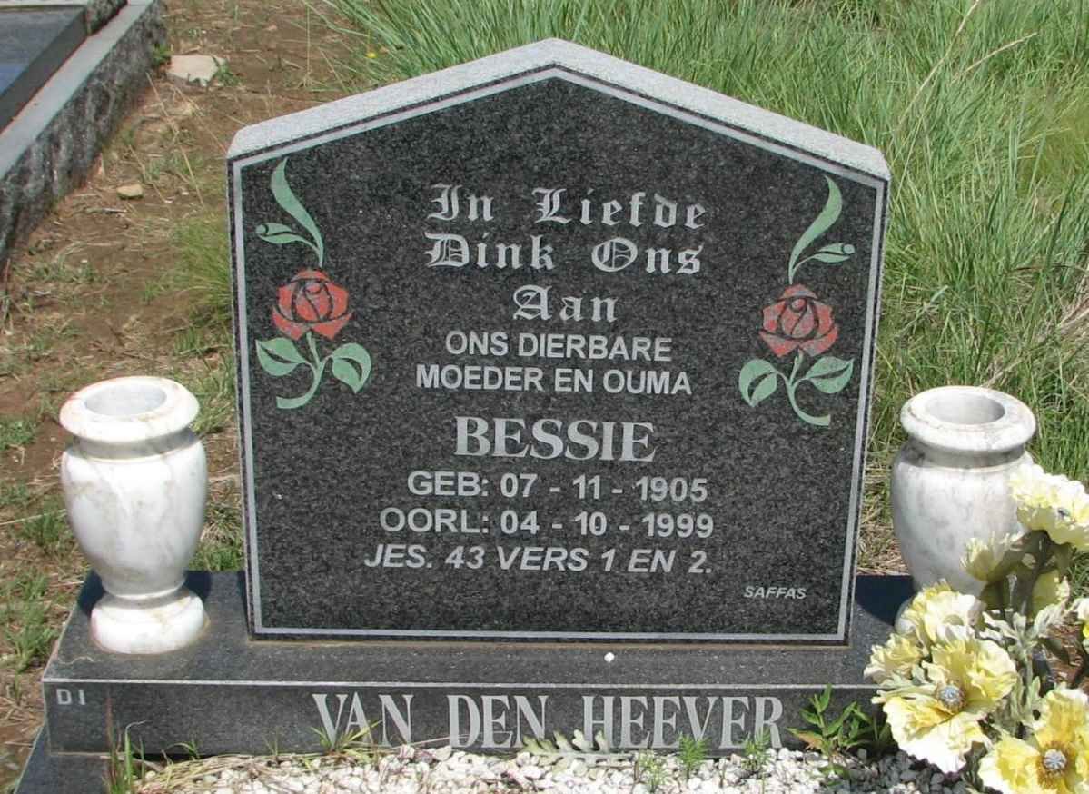 HEEVER Bessie, van den 1905-1999