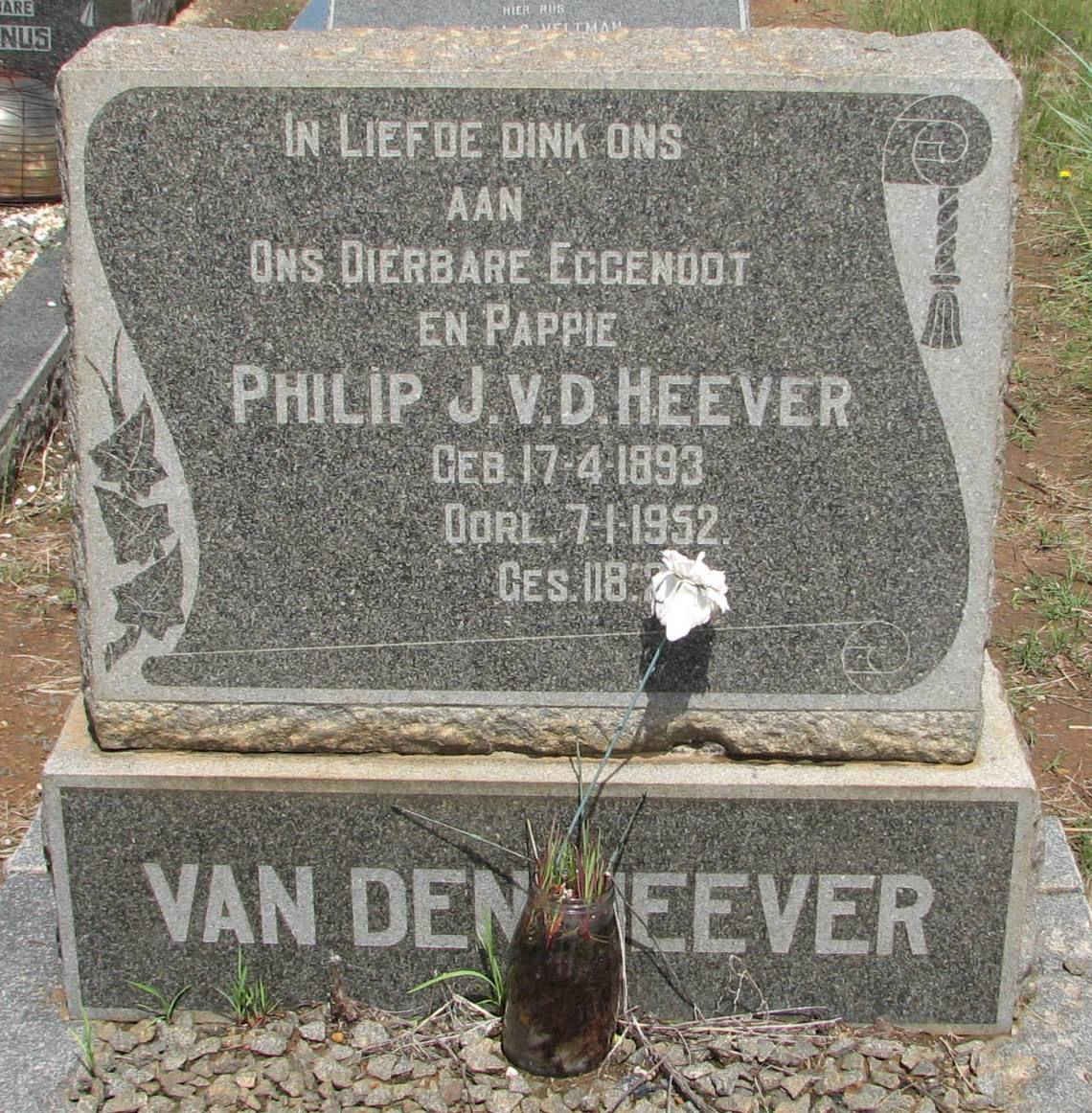 HEEVER Philip, van den 1893-1952