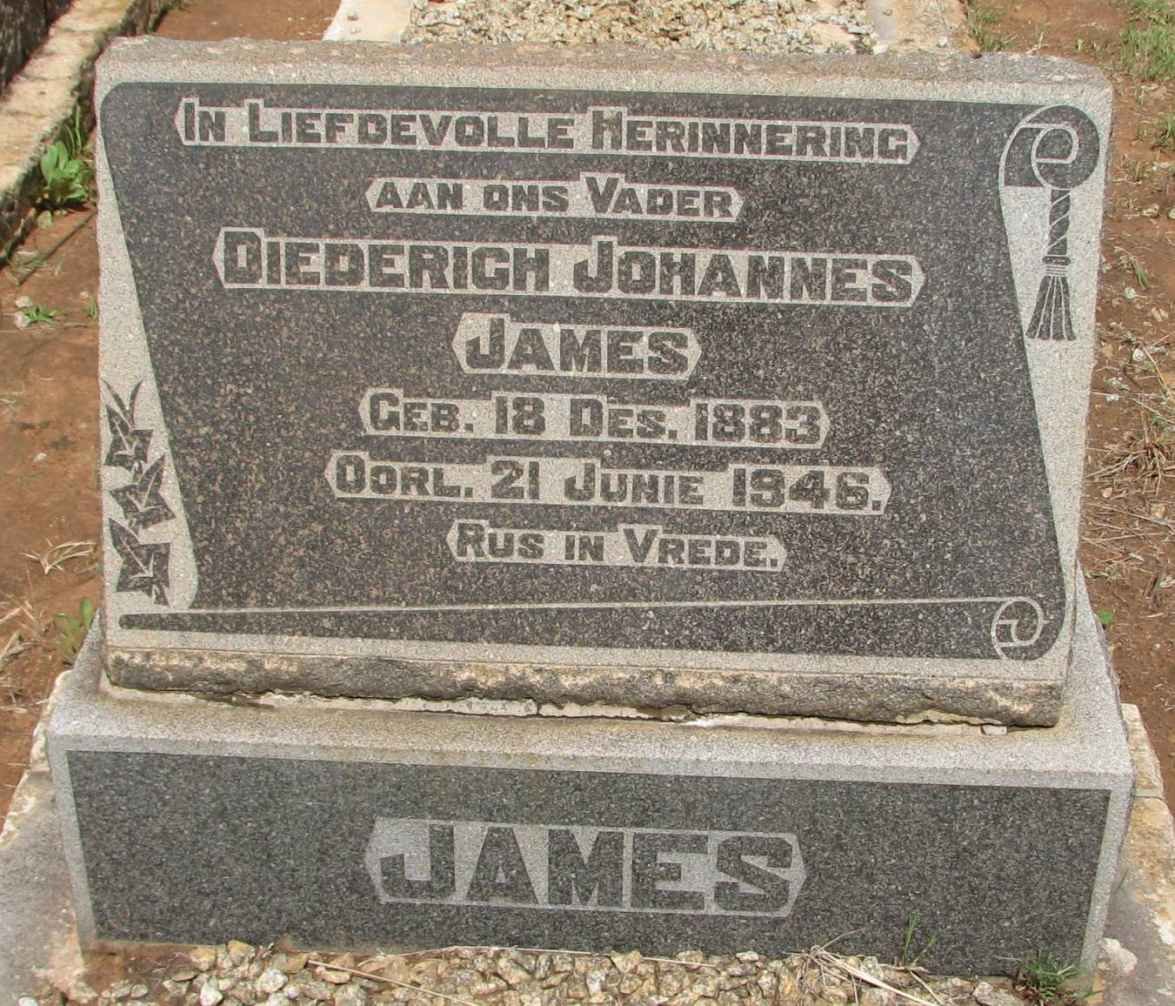 JAMES Diederich Johannes 1883-1946