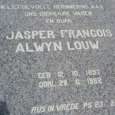LOUW Jasper Francois Alwyn 1897-1982