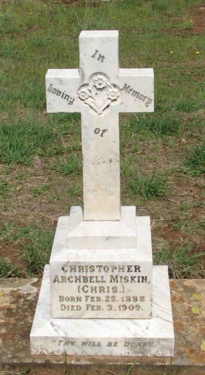 MISKIN Christopher Archbell 1888-1909