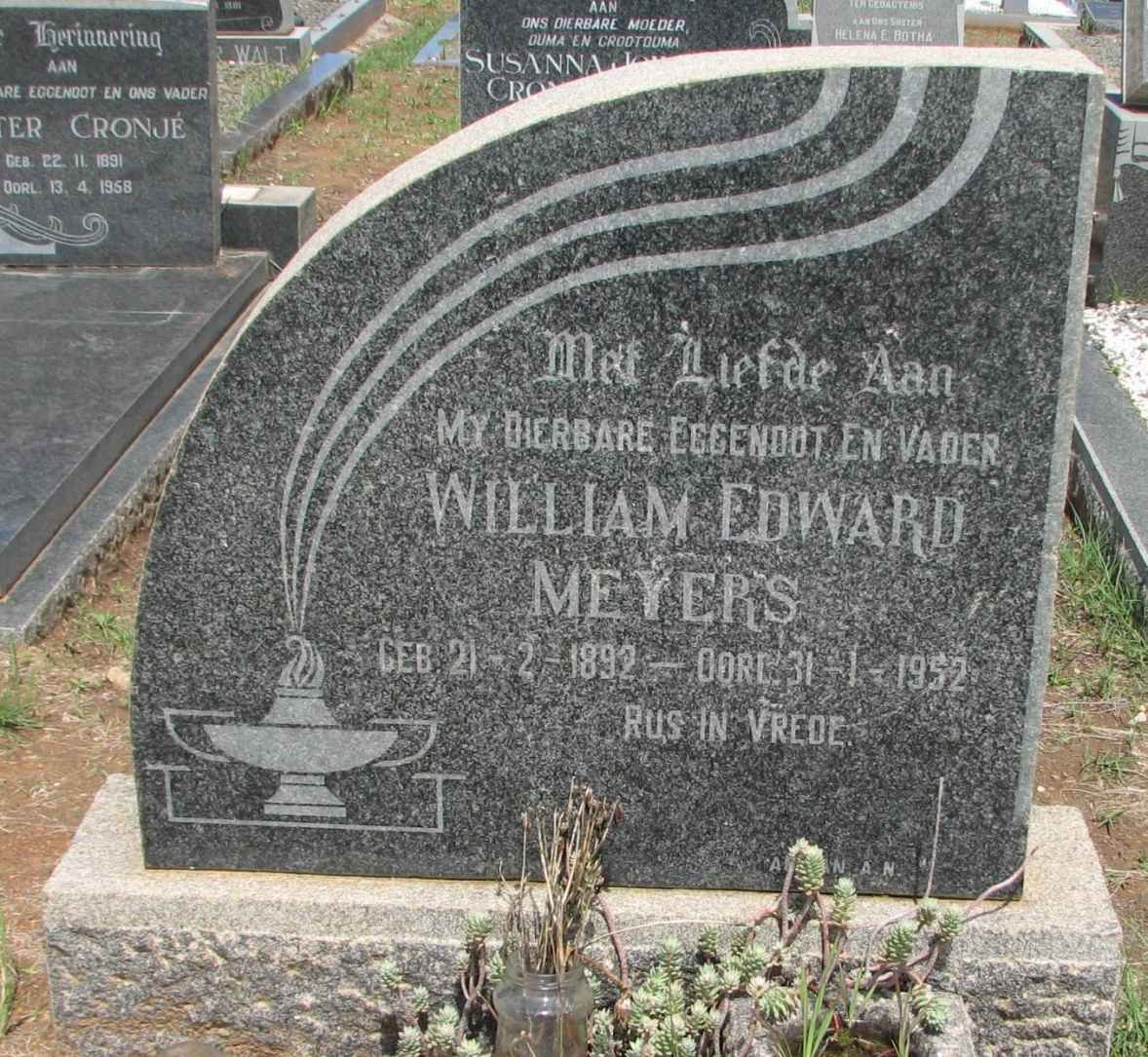 MEYERS William Edward 1892-1952