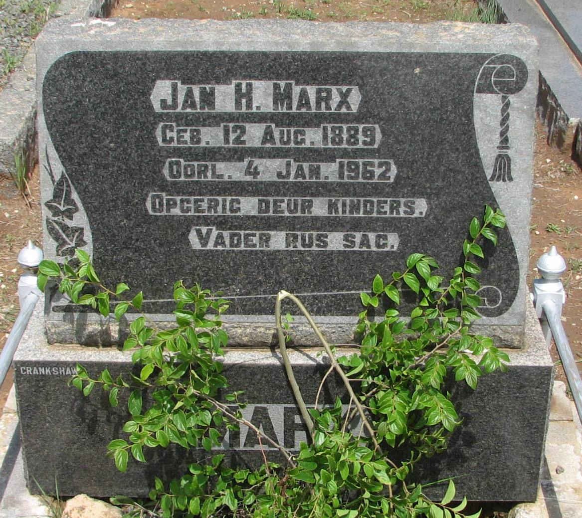 MARX Jan H. 1889-1962