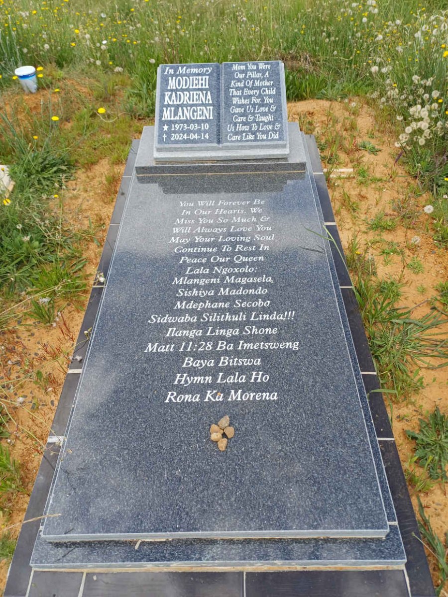 MLANGENI Modiehi Kadriena 1973-2024