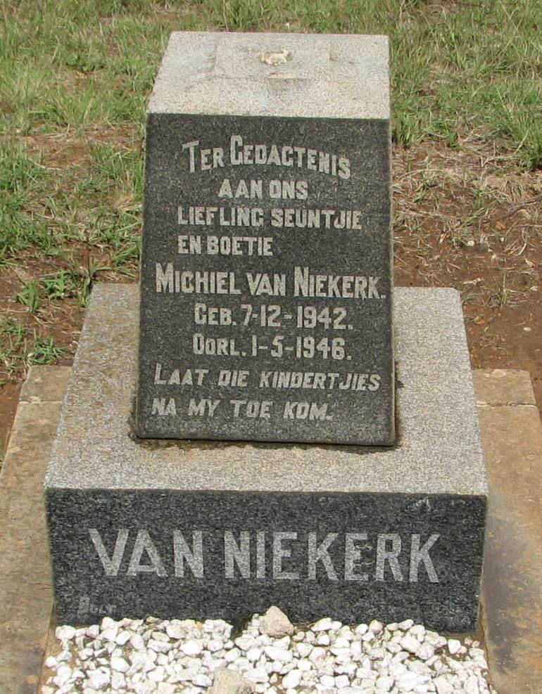 NIEKERK Michiel, van 1942-1946
