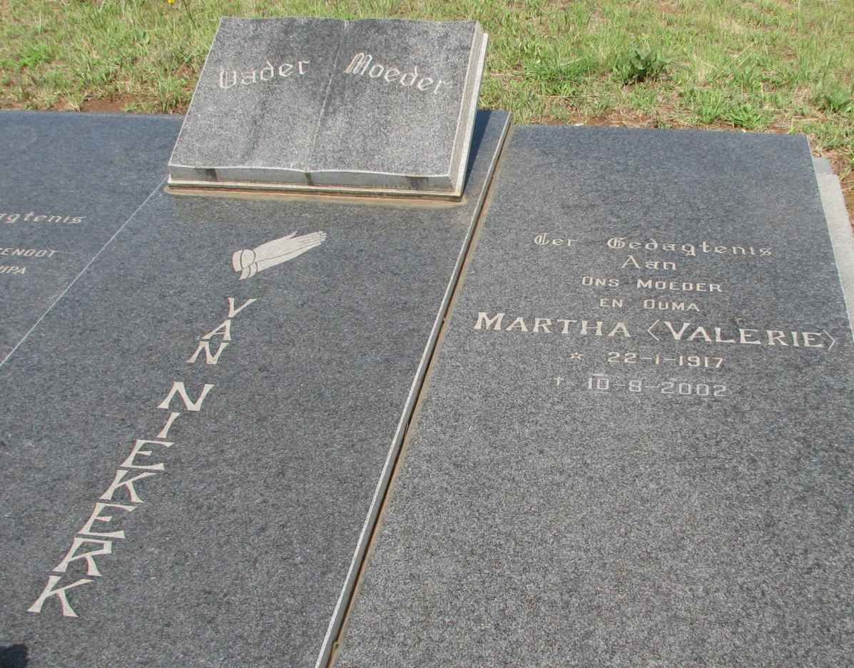 NIEKERK Michiel, van 1909-1973 &amp; Martha 1917-2002