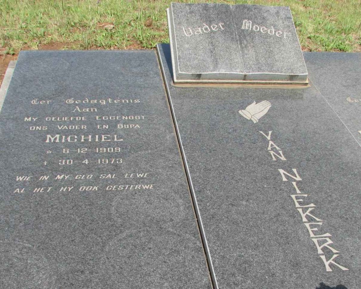 NIEKERK Michiel, van 1909-1973 &amp; Martha 1917-2002