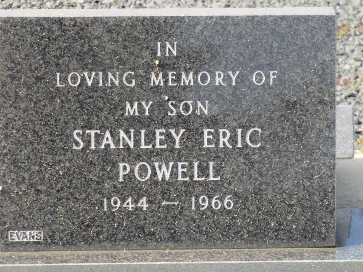 POWELL Stanley Eric 1944-1966