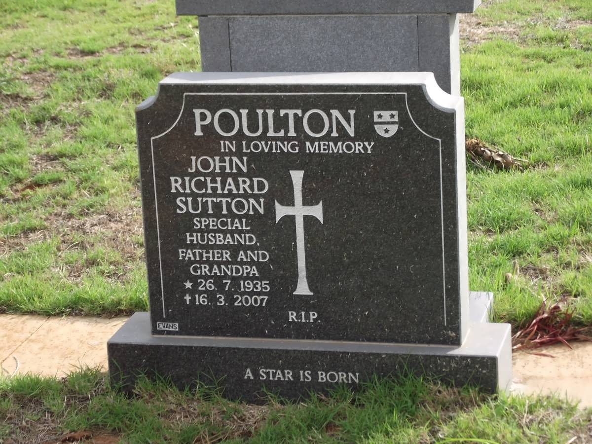 POULTON John Richard Sutton 1935-2007
