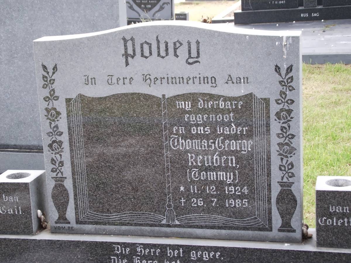 POVEY Thomas George Reuben 1924-1985