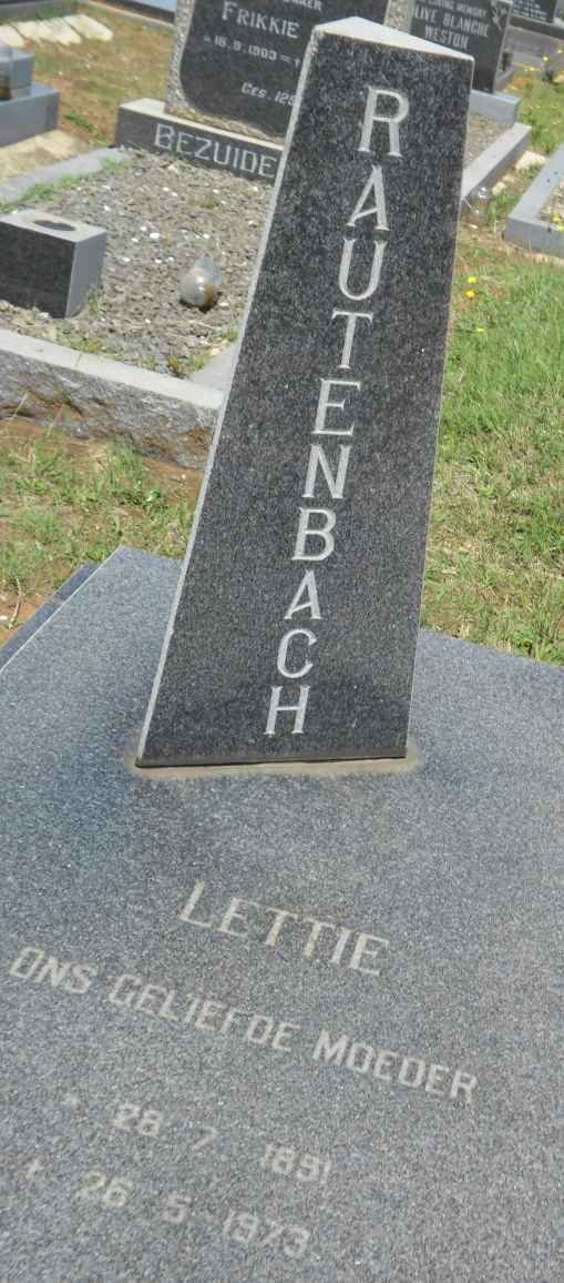 RAUTENBACH Lettie 1891-1973