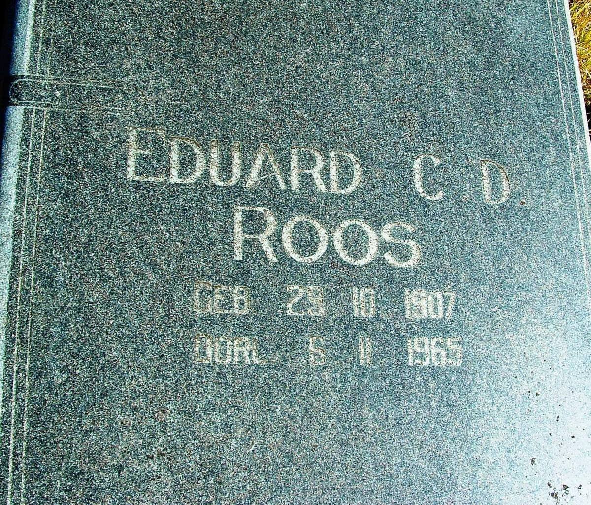 ROOS Eduard C.D.  1907-1965