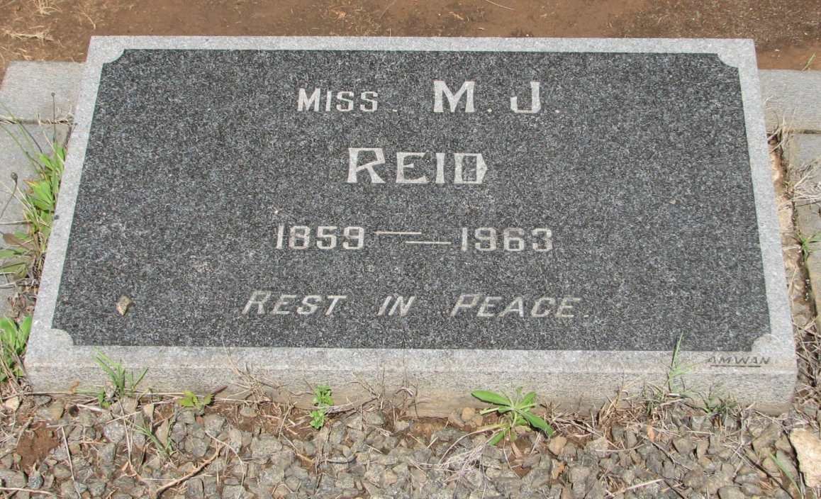 REID M.J. 1859-1963
