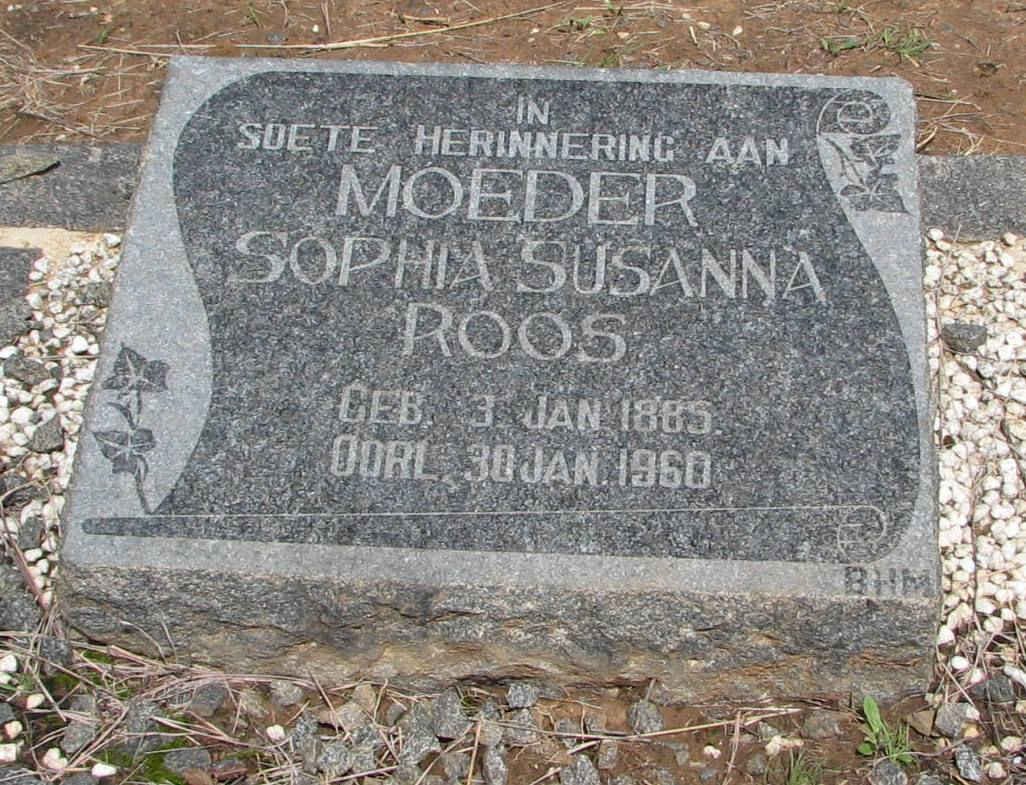 ROOS Sophia Susanna 1885-1960