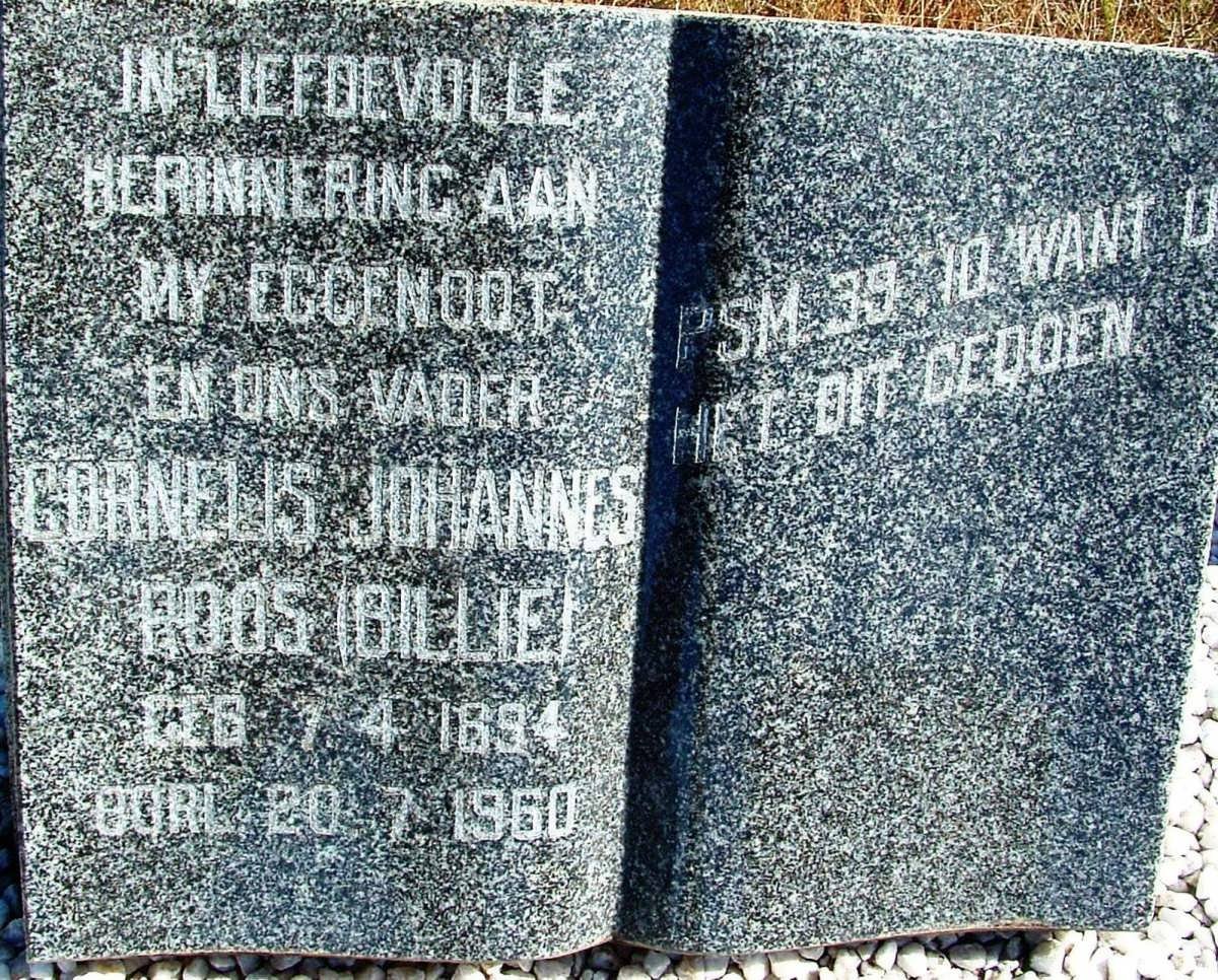 ROOS Cornelis Johannes 1894-1960