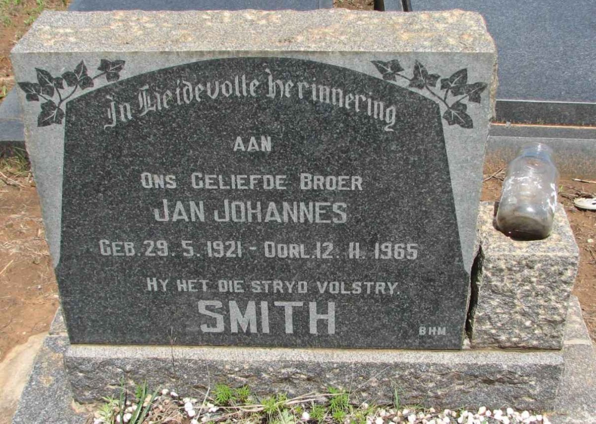 SMITH Jan Johannes 1921-1965