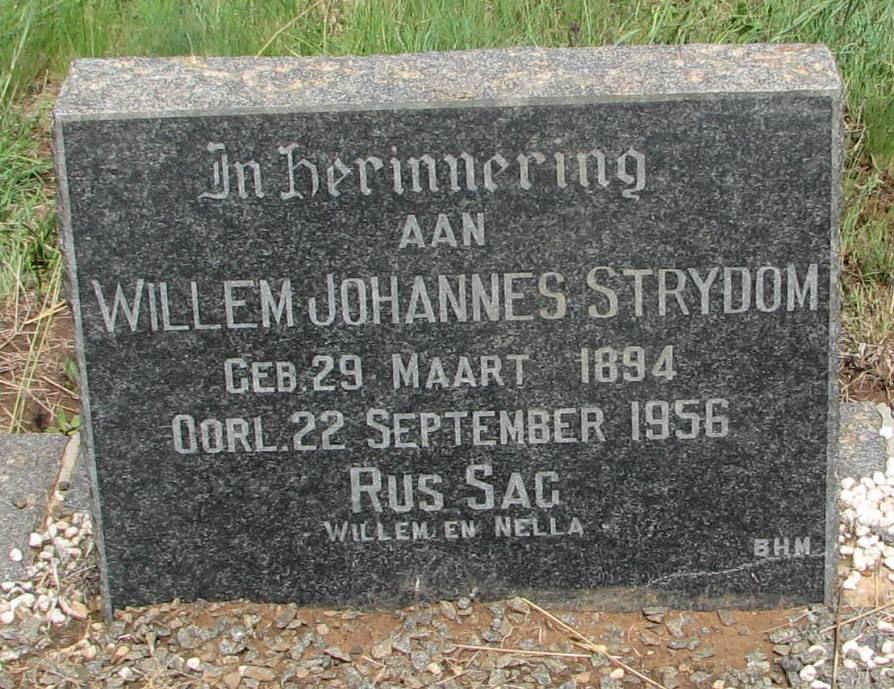 STRYDOM Willem Johannes 1894-1956