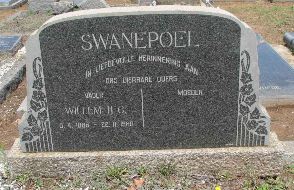 SWANEPOEL Willem H.C. 1886-1960