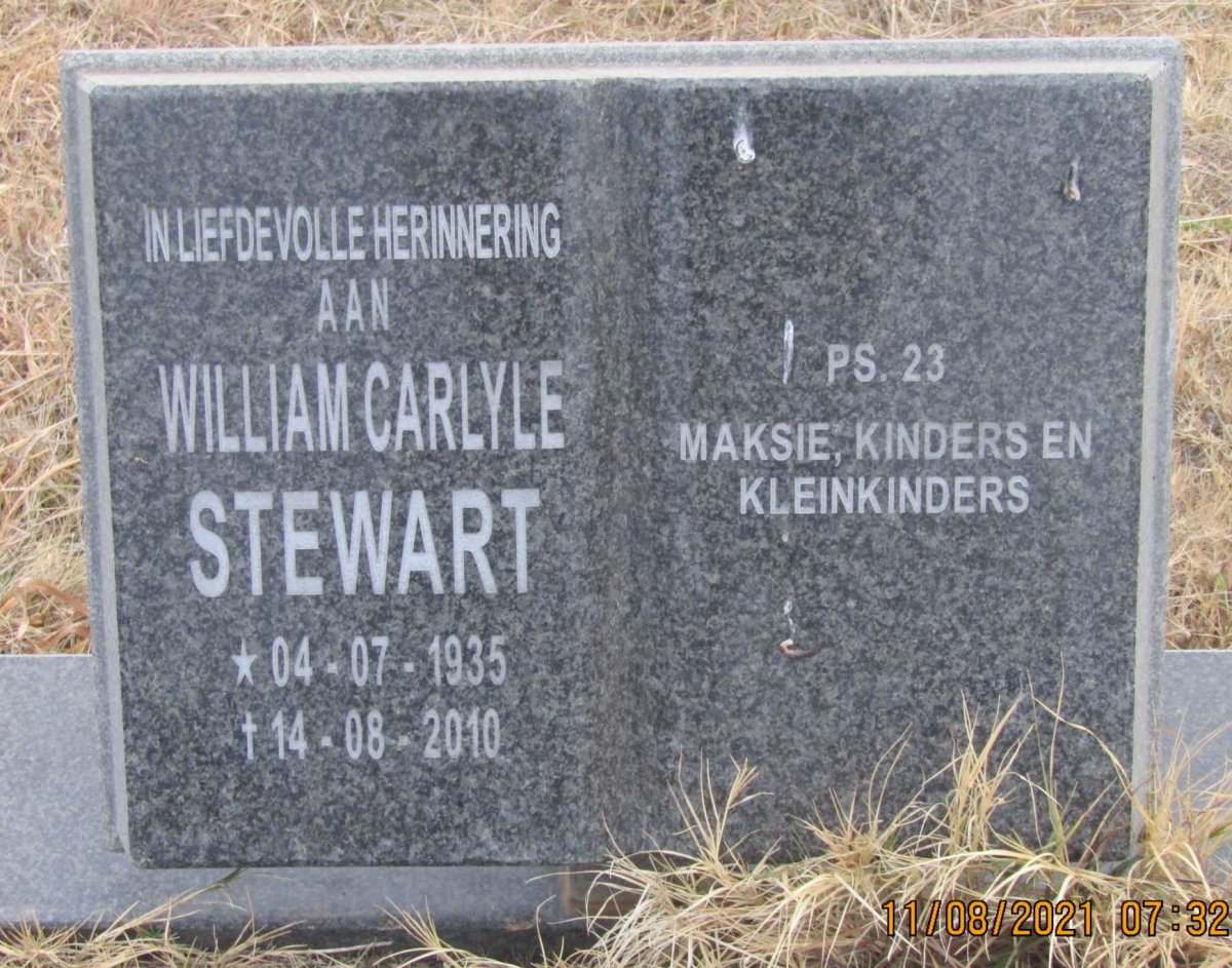 STEWART William Carlyle 1935-2010