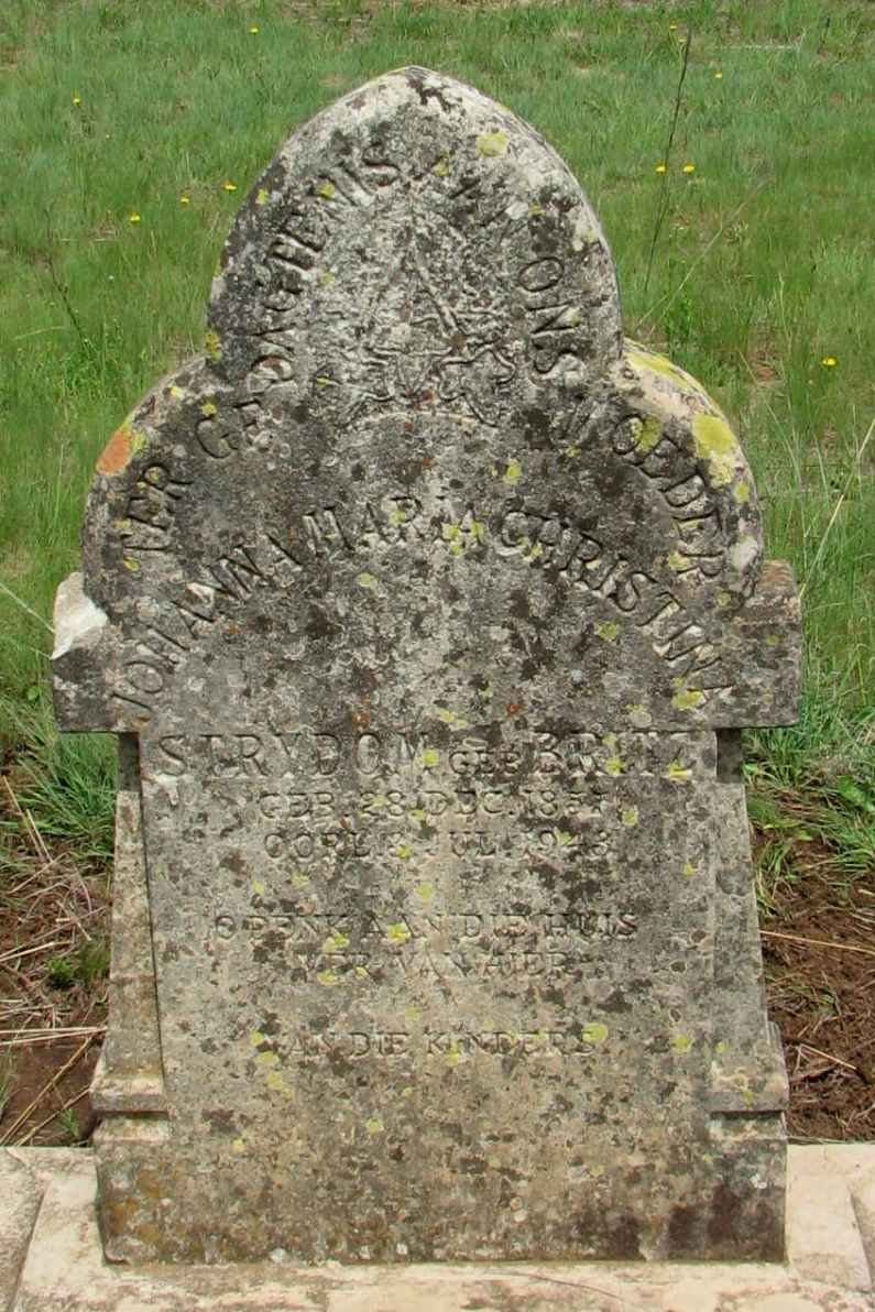 STRYDOM Johanna Maria Christina nee BRITZ 185?-1943