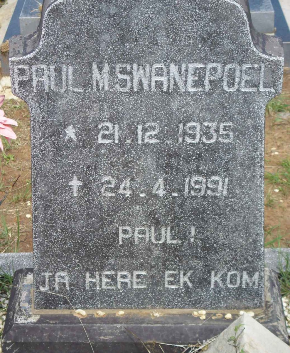 SWANEPOEL Paul M. 1935-1991