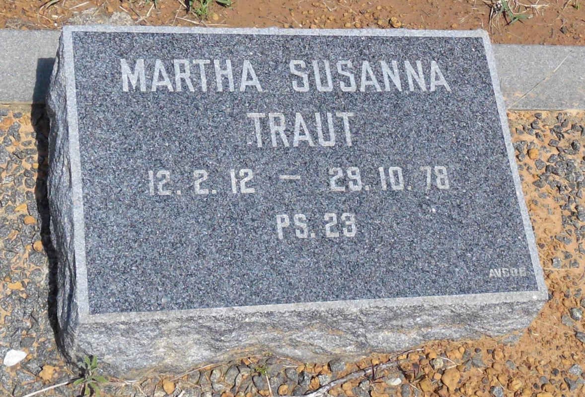 TRAUT Martha Susanna 1912-1978