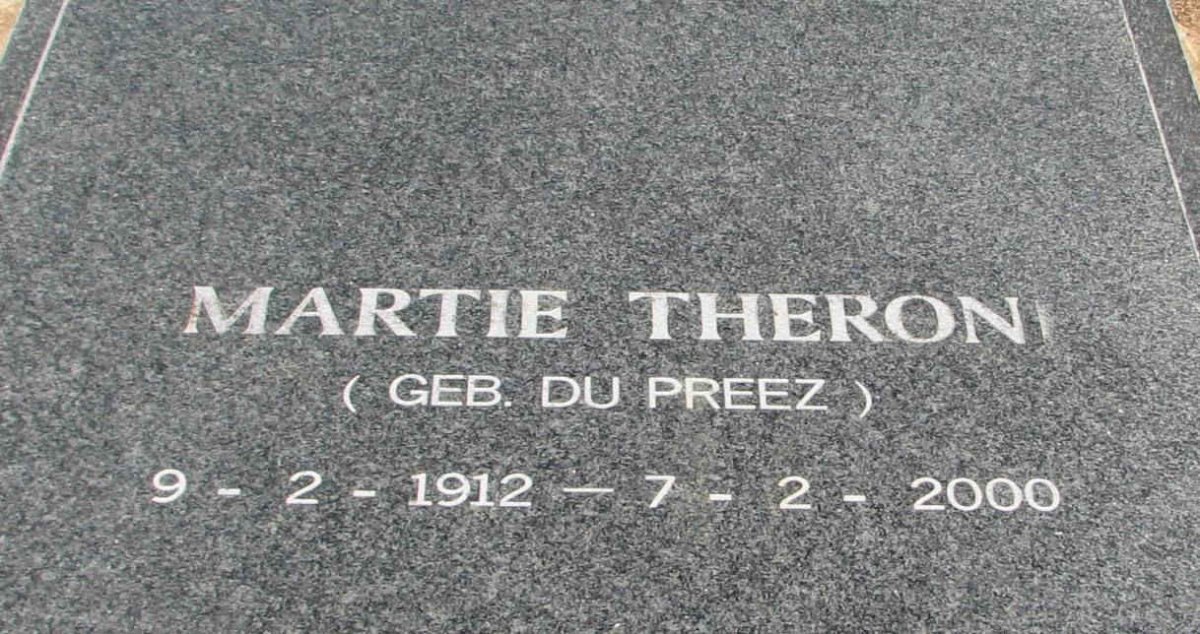 THERON Martie nee DU PREEZ 1912-2000