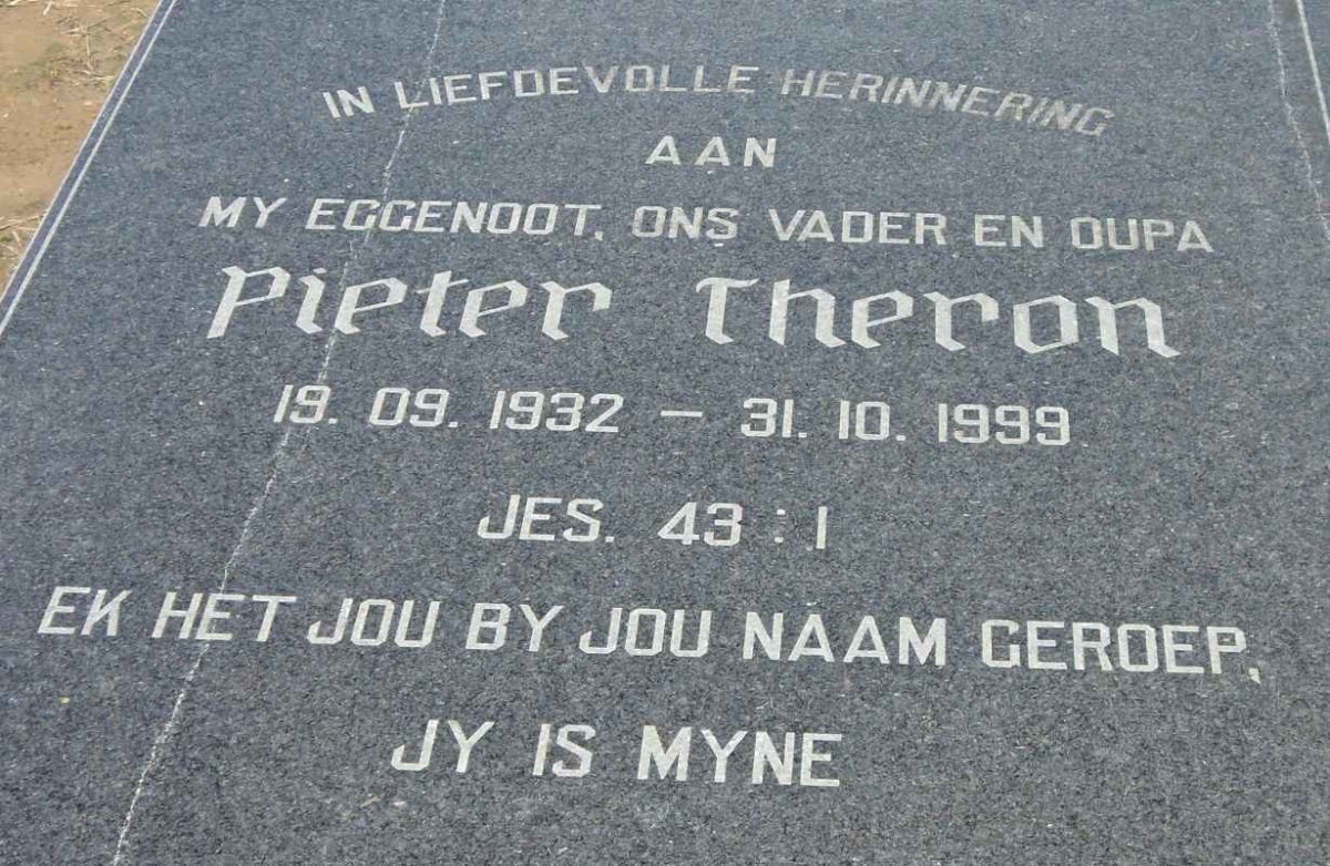 THERON Pieter 1932-1999