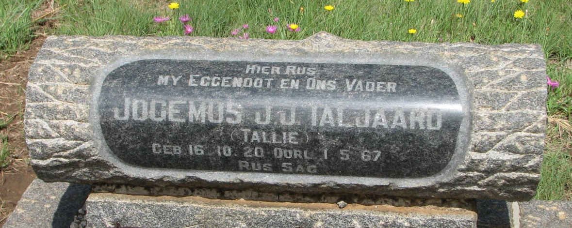TALJAARD Jogemus J.J. 1920-1967