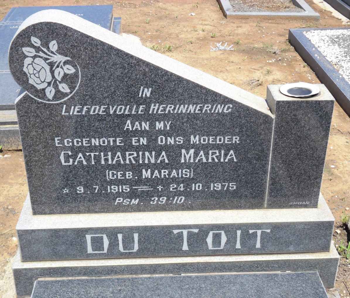 TOIT Catharina Maria, du nee MARAIS 1915-1975