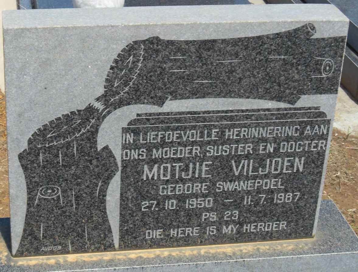 VILJOEN Motjie nee SWANEPOEL 1950-1987