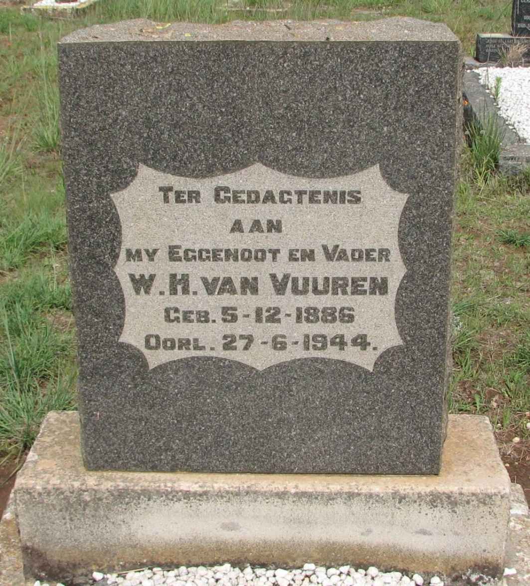 VUUREN W.H., van 1886-1944